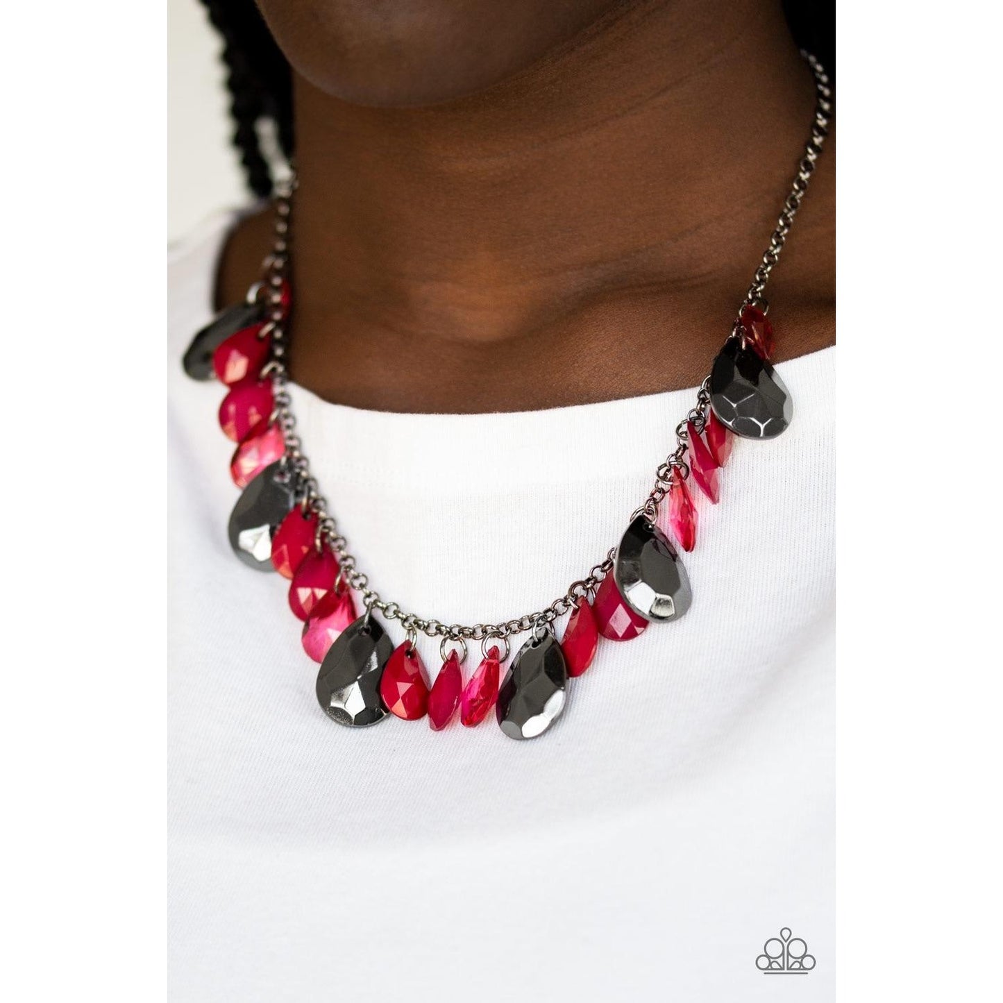 Hurricane Season – Red necklace 1347