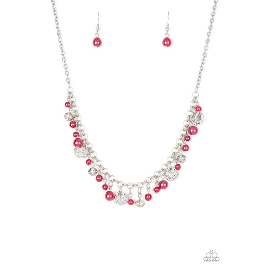 Coastal Cache – Red Necklace 1541