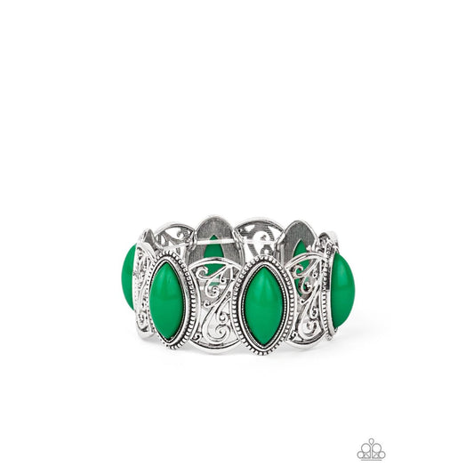 POP, Skip, and a Jump - Green Bracelet 855