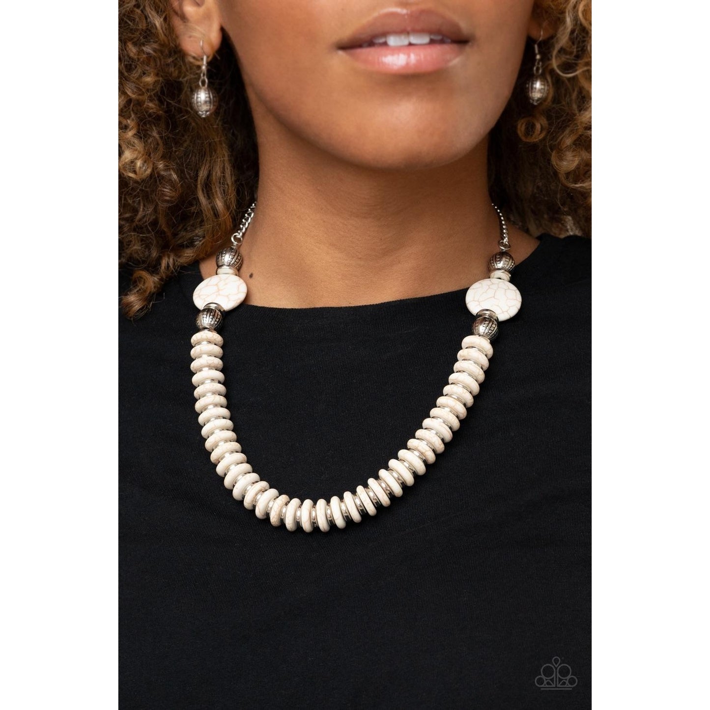 Desert Revival Necklace Earring & Eco Experience Bracelet White Set