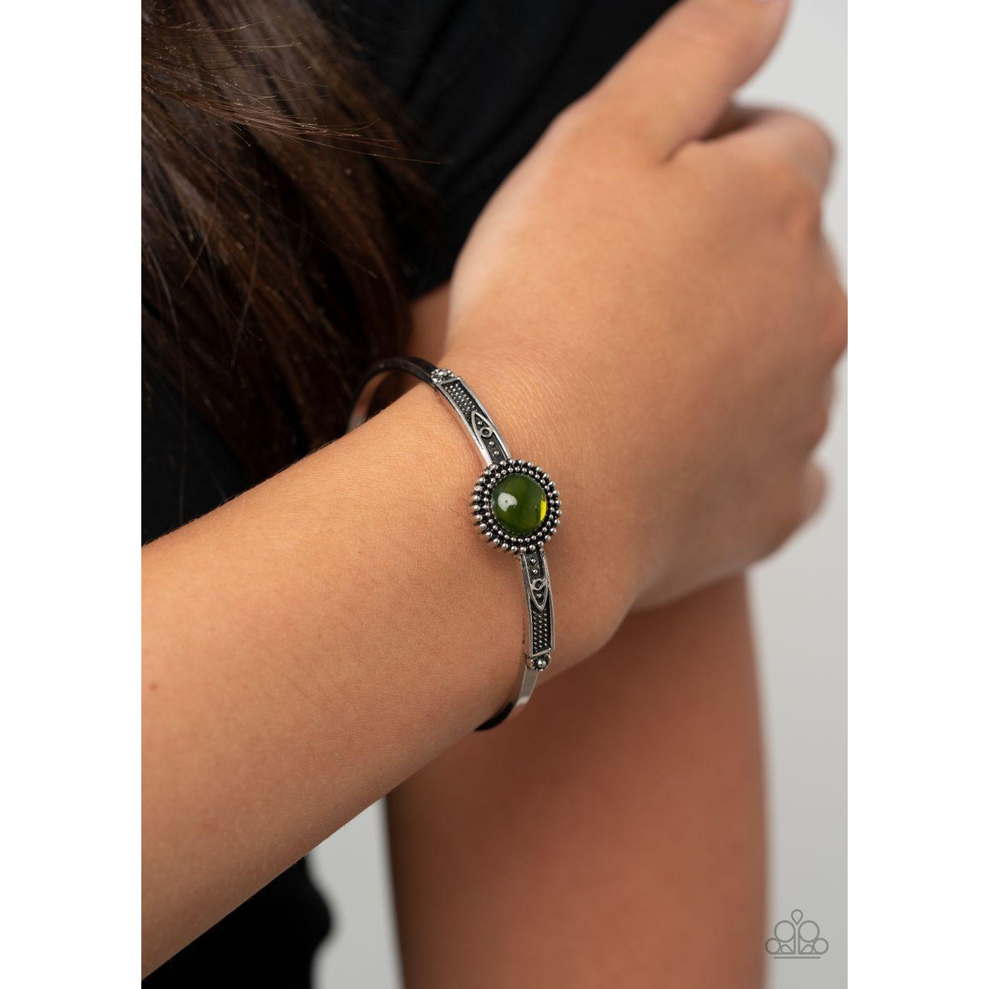 PIECE of Mind – Green Cuff Bracelet