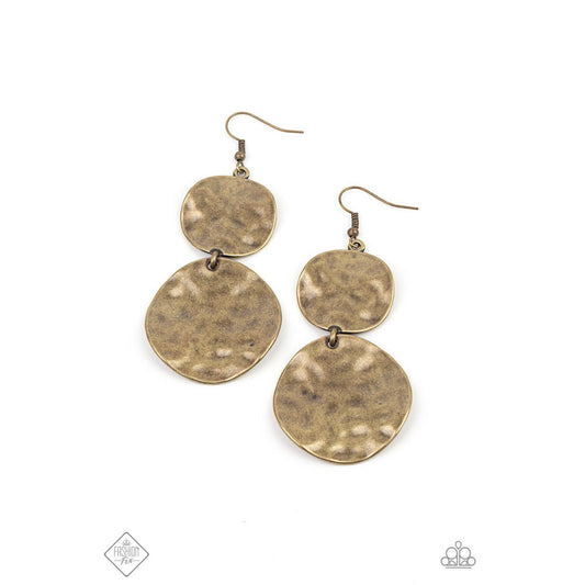 HARDWARE-Headed - Brass Earrings Fashion FIx 720