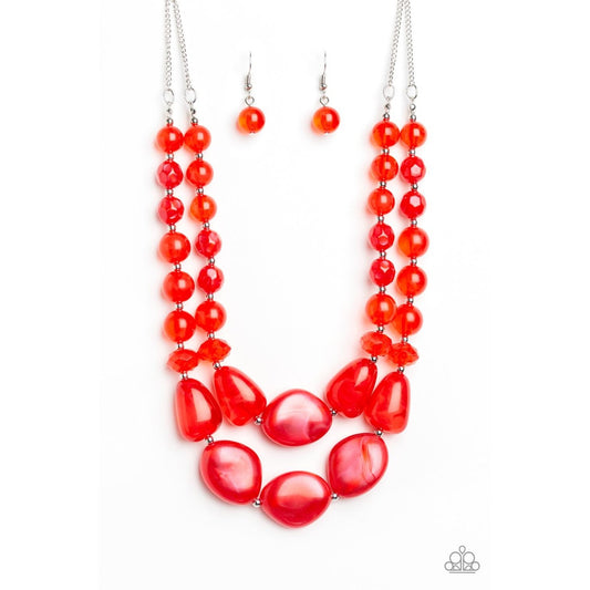 Beach Glam – Red Necklace 1324