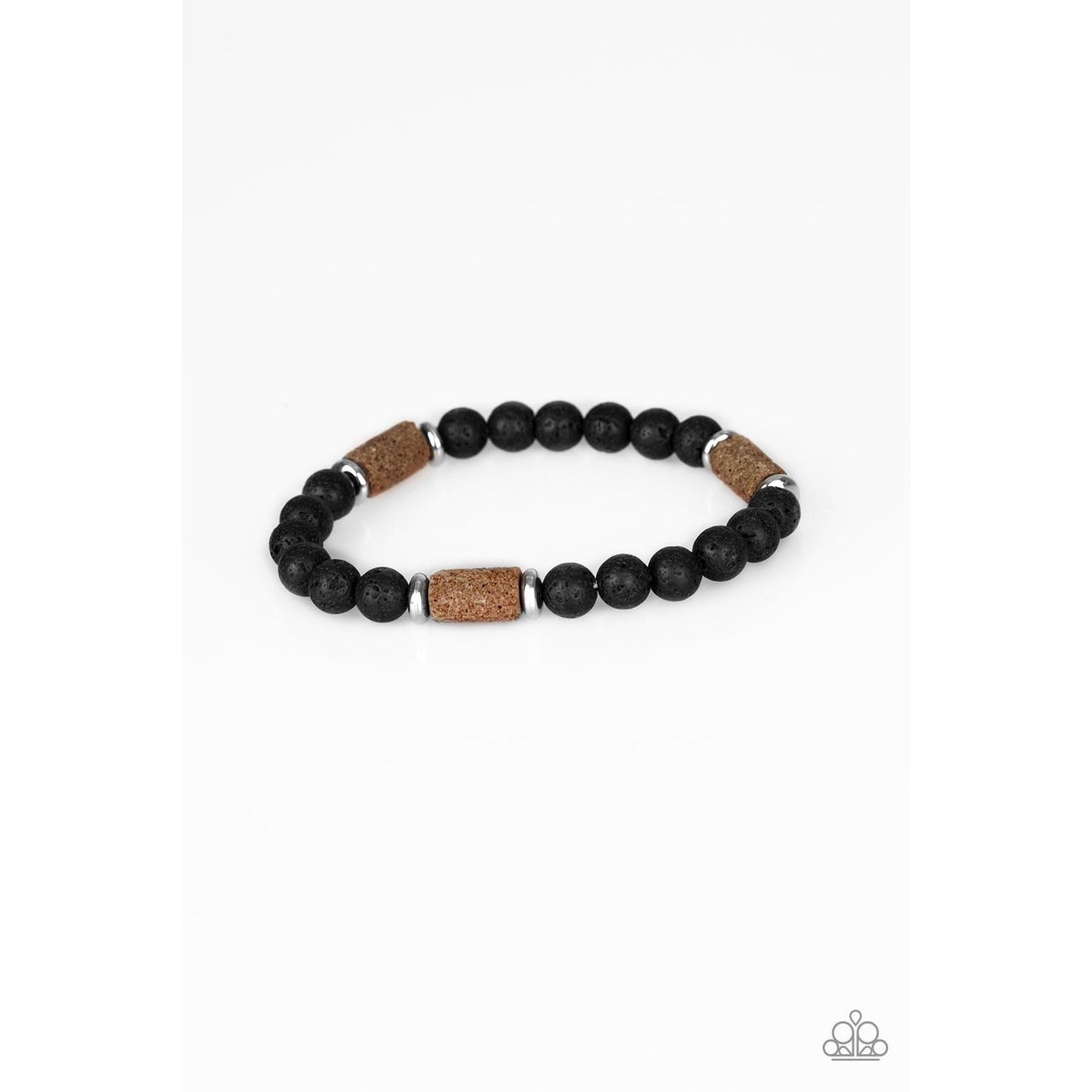 At Rest - Brown Lava Stone Bead Urban Bracelet 809
