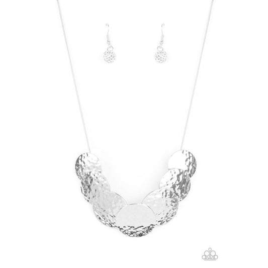 RADIAL Waves - Silver Necklace 2149